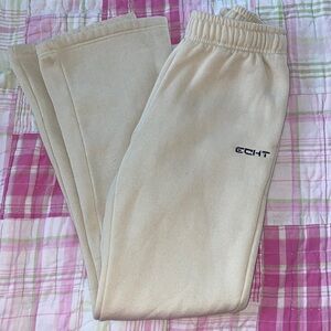ECHT Beige flared sweatpants joggers